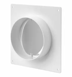 EUROPLAST AFV100 Ventilation Connecting Joint with Backdraft Shutter 100mm
