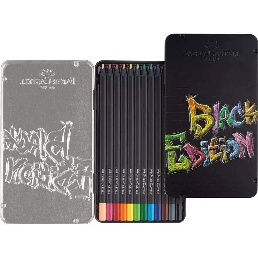 Faber-Castell Black Edition krāsu zīmuļi, 12 gab. Photo 3