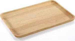 Serving Snack Plate Zassenhaus 51049, Rubber Tree Wood, 42×27×2 cm