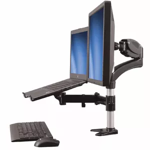 Desk-Mount Monitor Arm with Laptop Stand StarTech.com ARMUNONB