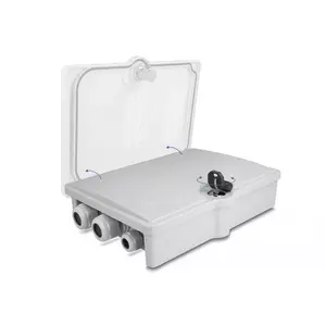 DeLOCK Fiber Optic Distribution Box 6 Port IP55 Waterproof Grey