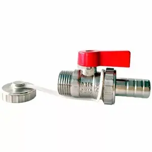 Сливной шаровой кран ARCO 1/2" с крышкой модель 504220