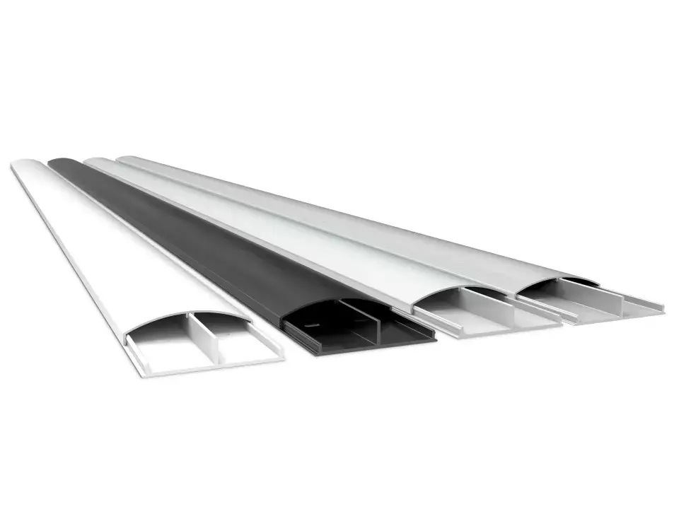 Kabeļu pārklājs Multibrackets M SS Alumīnijs 75mm W - 1600mm L Photo 4