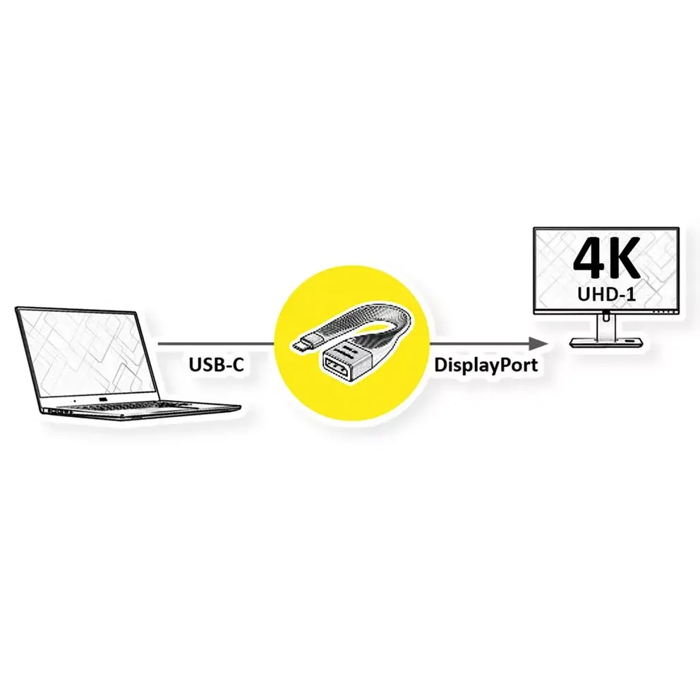 ROLINE 12033240 USB Type-C to DisplayPort Cable Photo 4