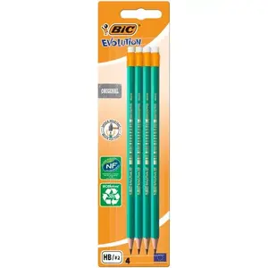 BIC grafīta zīmuļu komplekts 8902753 — 4 gab., zaļa korpusa krāsa