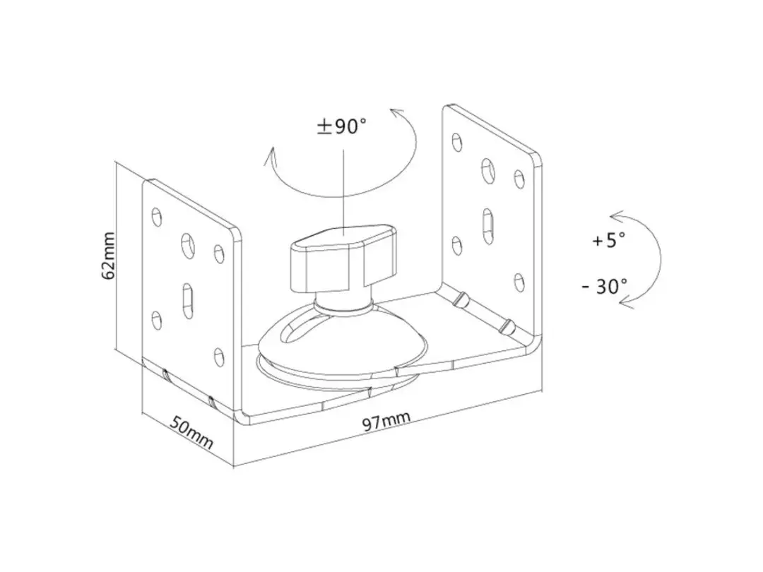 Speaker Mount Multibrackets M White Photo 6