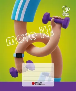 DISCO Exercise Book, Lined, 32 Pages, Motivation Design