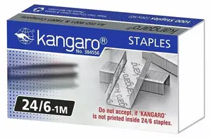 Скобы Kangaro 24/6 модель 0428-0042-08 серебристые, упаковка 1000 штук