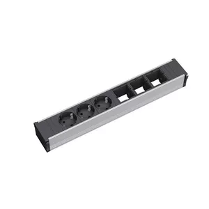 Jaudas pagarinātājs Bachmann 912.006 3 AC kontaktligzdas Melns Sudrabs