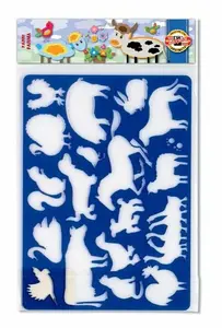 Stencil set KOH-I-NOOR 9820 FERMA (24) — assortment of 24 stencil sheets for drawing and crafting