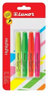 Luxor 4000/4BC mini teksta marķieri, 4 krāsas