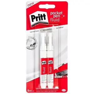 Glue Pen Pritt CF Pocket Pen 8 ml, 2-pack, portable adhesive pen for paper and crafts