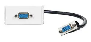 VivoLink WI221278 VGA Sienas Kontaktligzda Balta