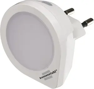 Настенный ночник Brennenstuhl NL 01 QD, LED, 1 лампа, 220–240 В, белый, угол 180°