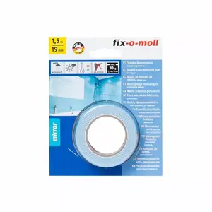 Divpusēja līmlente spoguļiem FIX-O-MOLL 1.5m x 19mm