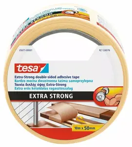 Tesa 05671-00001-11 abpusēja līmlente, īpaši izturīga, 50 mm x 10 m