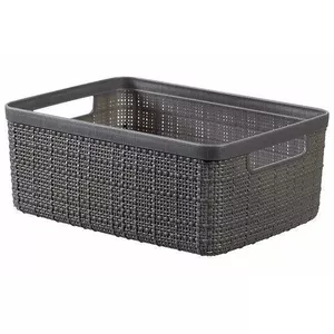 Storage Basket Curver Jute S 5L 27×20×11 cm dark grey