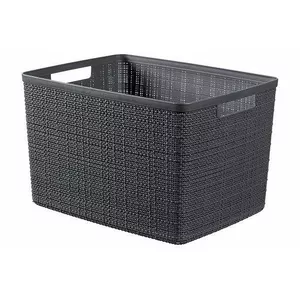 Storage basket Curver Jute L 20L 36x28x23cm dark grey