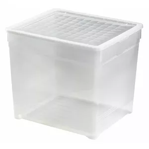 Storage box Curver 162580, textile insert, 33 L, transparent, 39.5×34.2×34.3 cm