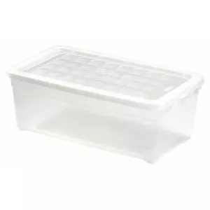 Storage box Curver 162118 textile-look 5.7 L transparent, 34.3×19.5×12.5 cm