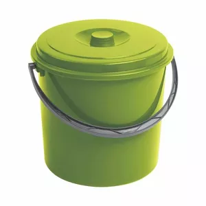 Plastic bucket Curver 235238 16 L with lid, green