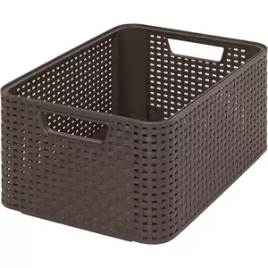 Storage basket Curver Style M Rattan Brown 386x287x170 mm