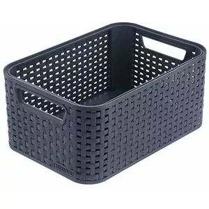 Storage box Curver Style M 38.6×28.7×17 cm, light grey