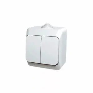 Двойной выключатель Schneider Electric Cedar Plus IP44 белый