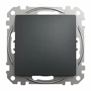 Переключатель двухклавишный Schneider Electric SDD114106, антрацит