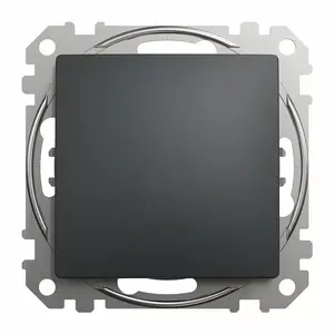 Кнопка Schneider Electric SDD114111, однополюсная управляющая кнопка, антрацит
