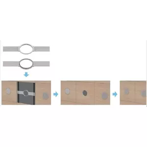 Speaker Mount Vivolink VLSPMTC-MOUNT Ceiling Metal Silver
