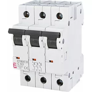 ETI ETIMAT 11 C63A 3-Phase Miniature Circuit Breaker, 6kA