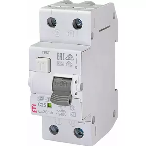 Residual Current Relay ETI KZS 2 M C 25 A - 25 A, Type C, 2-pole