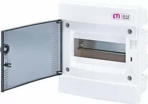 ETI 001101010 Recessed Circuit Breaker Box for 8 Modules