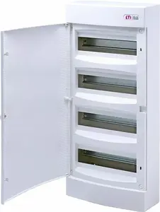 Surface-mounted distribution box ETI MODULE BOX SURFACE 48 MOD.IP40 48-module, IP40, white door