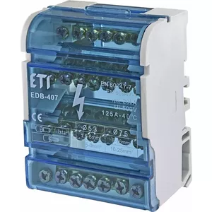 ETI EDB-407 Distribution Block 4-Pole 7-Terminal 1000A 500V