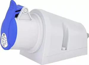 ETI EZ 1632 Wall-Mounted Industrial Socket, 16A, 230V, 2P+PE