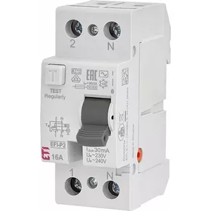 Residual Current Device (RCD) ETI EFI-P2 AC 16/0.03, type AC, 16 A, 30 mA