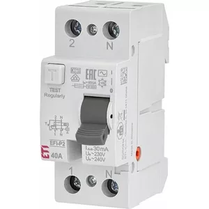 ETI EFI-P2 AC 40A 30mA Residual Current Circuit Breaker