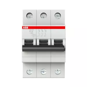 ABB SH203-B20 Miniature Circuit Breaker, 3-Pole, 20A, 440V, DIN-Rail Mount