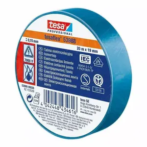 Izolācijas lente Tesa PVH zila 20 mm x 19 m