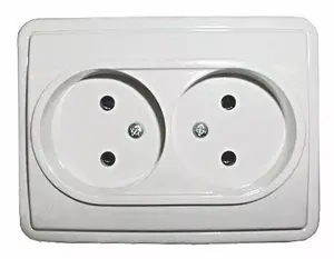 VILMA 16-020 Double Socket Outlet, Flush-Mounted