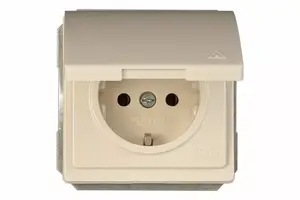 Электрическая вилка VILMA RP16-003-02 V, песочный цвет