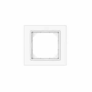 VILMA R01 QR 1000 FIT LINE Single Gang Frame, White