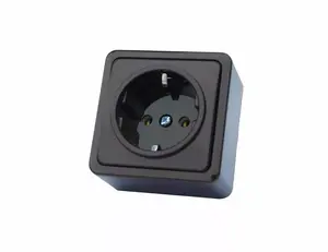 VILMA RP16-002V Surface Mounted Socket, 16A, Anthracite