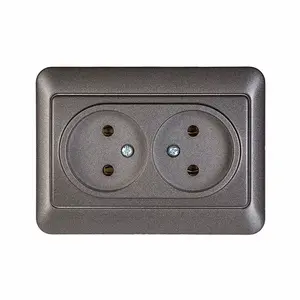 VILMA RP16-020 SL Double Socket Outlet, Anthracite