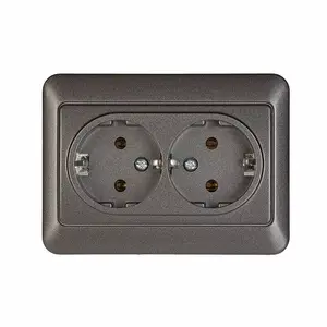 VILMA RP16-021 Double Schuko Socket Outlet, Anthracite
