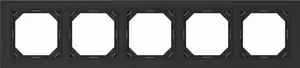 VILMA R05 QR 1000 5-Gang Frame, Black
