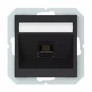 VILMA KLRJ45-16E2-02 RJ45 Data Socket, Black