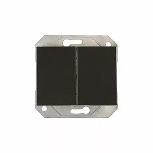 VILMA Double Changeover Switch Flush Mount XP Black